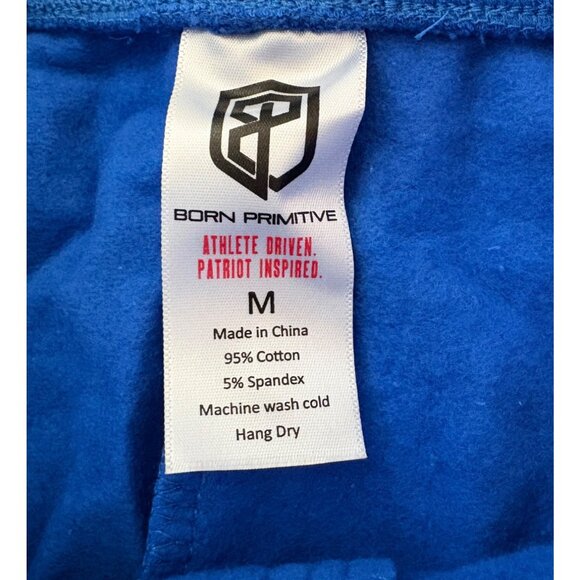 Born Primitive NWT Unmatched Fleece Lined Joggers in Royal Blue Size Medium - Picture 5 of 11